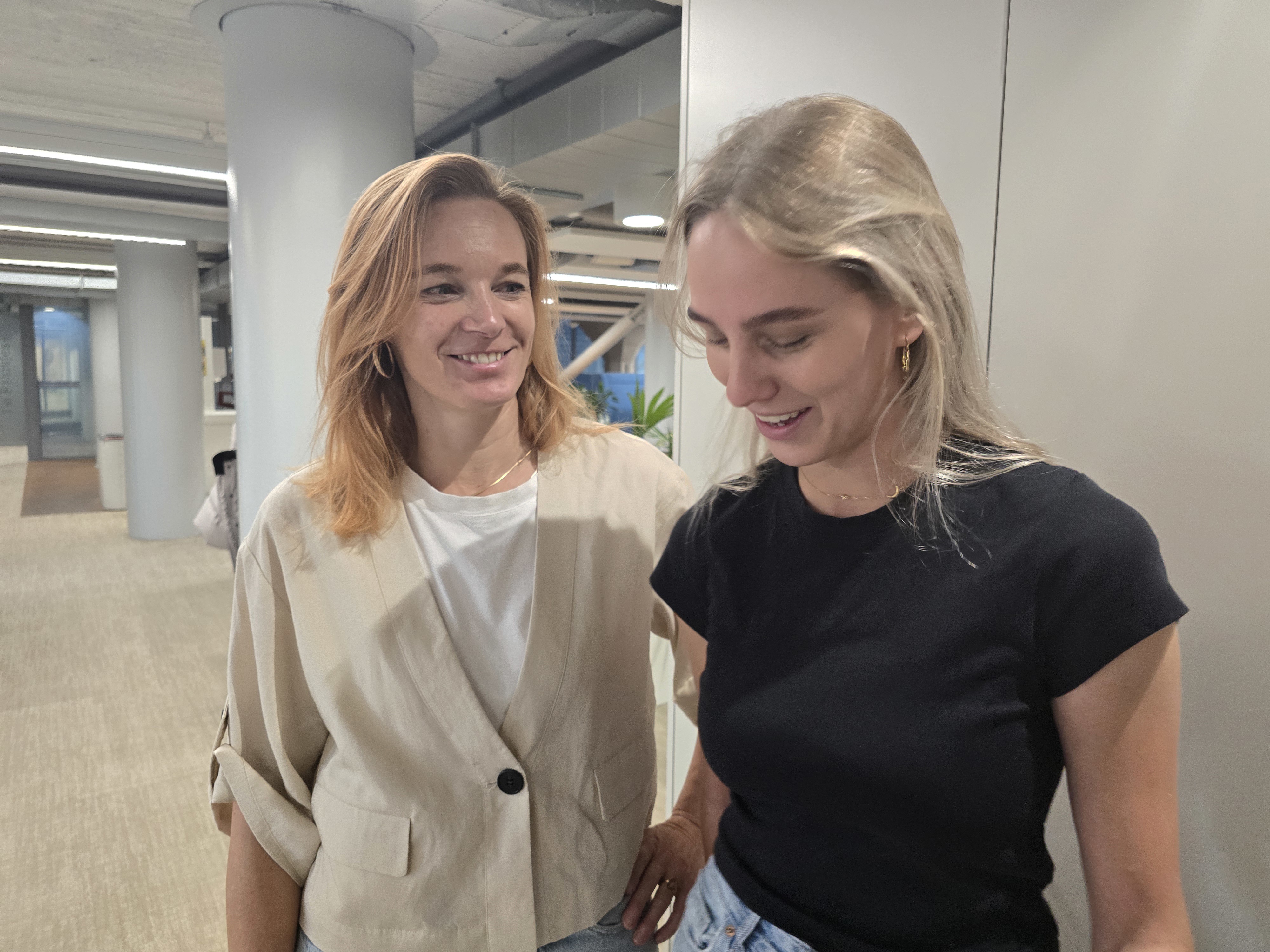 Begeleider en stagiaire